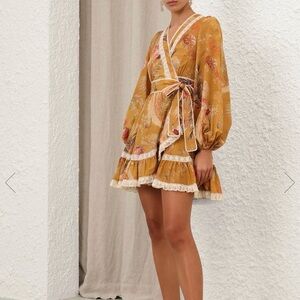 Zimmermann ASCENSION FRILL MINI DRESS sz 3 AU NEW  $795
